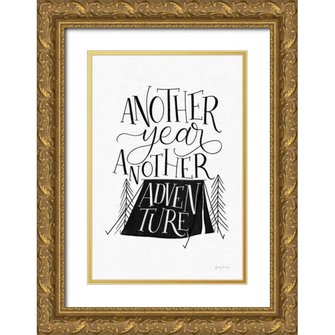 Adventure BW Gold Ornate Wood Framed Art Print with Double Matting by Thorns, Becky