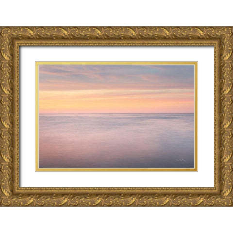 Whitefish Point Sky Gold Ornate Wood Framed Art Print with Double Matting by Majchrowicz, Alan
