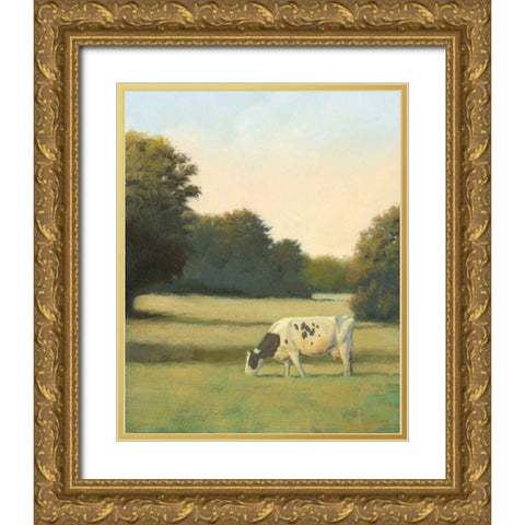 Morning Meadows I Gold Ornate Wood Framed Art Print with Double Matting by Wiens, James