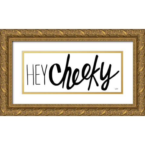 Bathroom Etiquette VII Gold Ornate Wood Framed Art Print with Double Matting by York, Leah