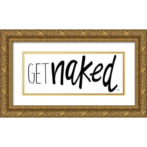 Bathroom Etiquette VIII Gold Ornate Wood Framed Art Print with Double Matting by York, Leah
