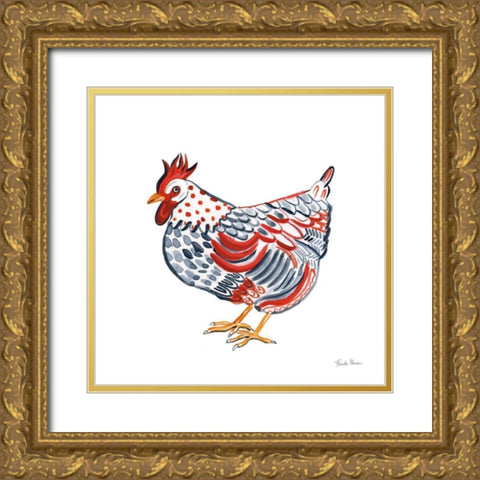 Farm Beauty II Gold Ornate Wood Framed Art Print with Double Matting by Zaman, Farida