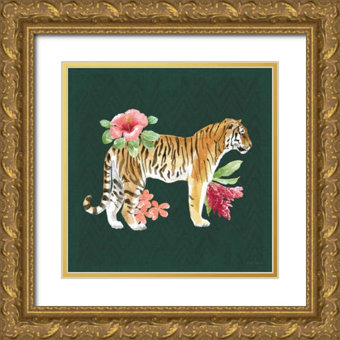 From the Jungle IV Dark Gold Ornate Wood Framed Art Print with Double Matting by Grove, Beth