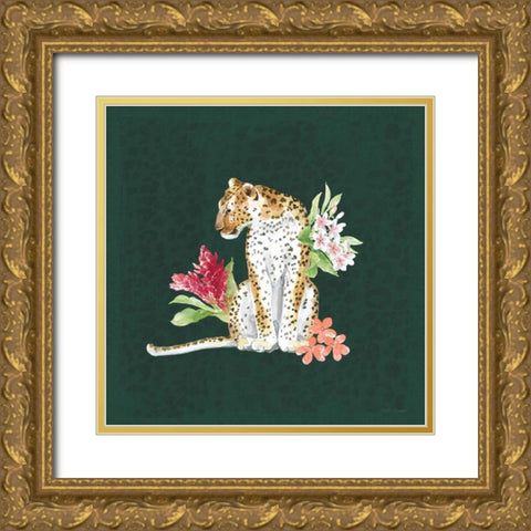 From the Jungle VII Dark Gold Ornate Wood Framed Art Print with Double Matting by Grove, Beth