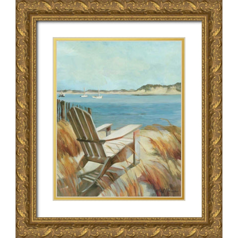 Sea Breeze Gold Ornate Wood Framed Art Print with Double Matting by Hageman, Marilyn
