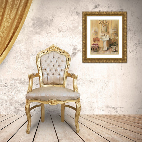 French Bath III Gold Ornate Wood Framed Art Print with Double Matting by Hageman, Marilyn