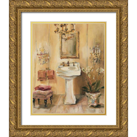 French Bath III Gold Ornate Wood Framed Art Print with Double Matting by Hageman, Marilyn