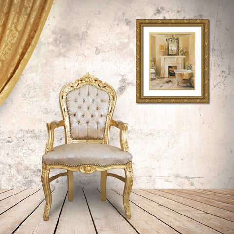 French Bath IV Gold Ornate Wood Framed Art Print with Double Matting by Hageman, Marilyn