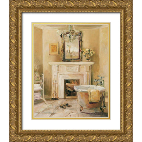 French Bath IV Gold Ornate Wood Framed Art Print with Double Matting by Hageman, Marilyn