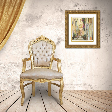 Montmartre I Gold Ornate Wood Framed Art Print with Double Matting by Hageman, Marilyn