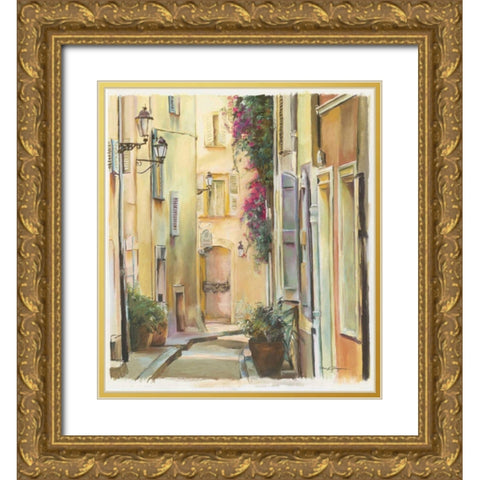 Montmartre I Gold Ornate Wood Framed Art Print with Double Matting by Hageman, Marilyn