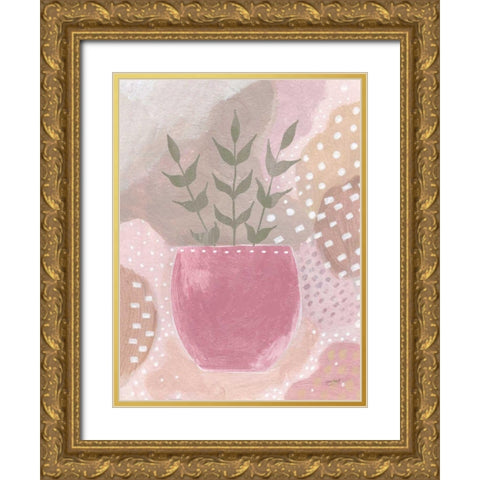 Sweet Love II Green Crop Gold Ornate Wood Framed Art Print with Double Matting by Mack, Lynn