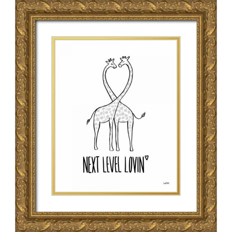 Animalistic I Gold Ornate Wood Framed Art Print with Double Matting by York, Leah