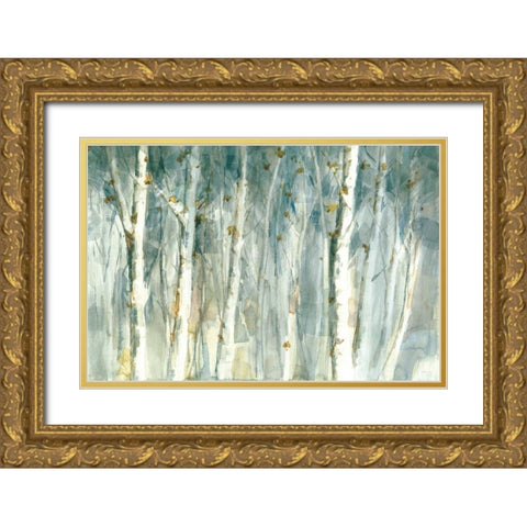 Meadows Edge II Gold Ornate Wood Framed Art Print with Double Matting by Nai, Danhui