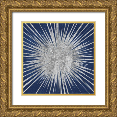 Sunburst I Gold Ornate Wood Framed Art Print with Double Matting by Wild Apple Portfolio