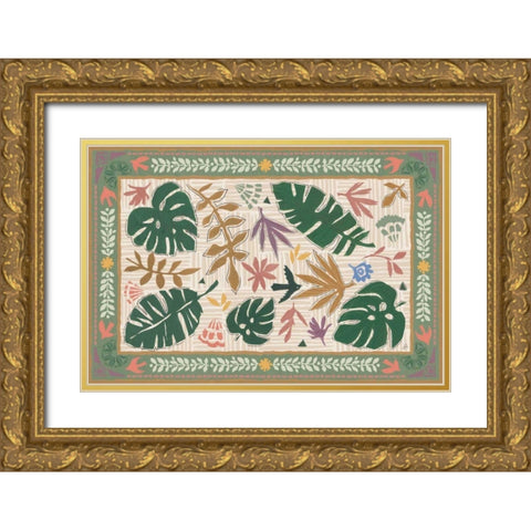Desert Flair I Color Gold Ornate Wood Framed Art Print with Double Matting by Brissonnet, Daphne