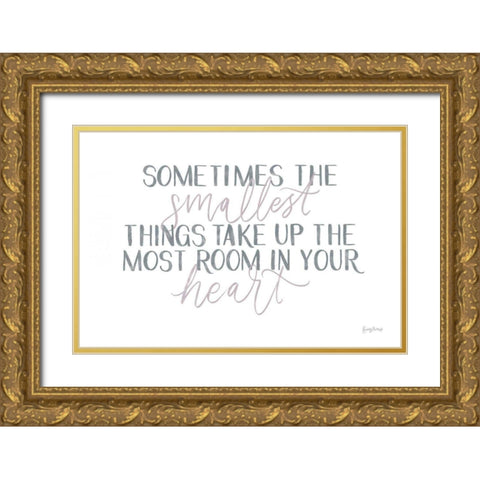 Little Child II Gold Ornate Wood Framed Art Print with Double Matting by Thorns, Becky