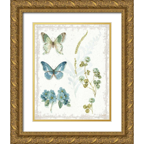 My Greenhouse Botanical IV No Words Gold Ornate Wood Framed Art Print with Double Matting by Audit, Lisa