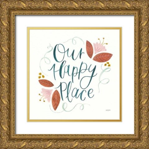 Home Sweet Home II Gold Ornate Wood Framed Art Print with Double Matting by Jackson, Jenaya