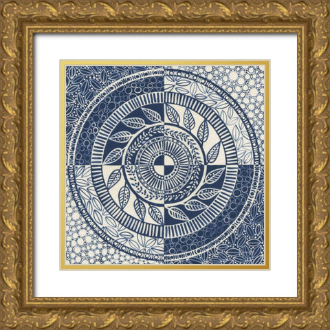 Hemma I Gold Ornate Wood Framed Art Print with Double Matting by Lovell, Kathrine