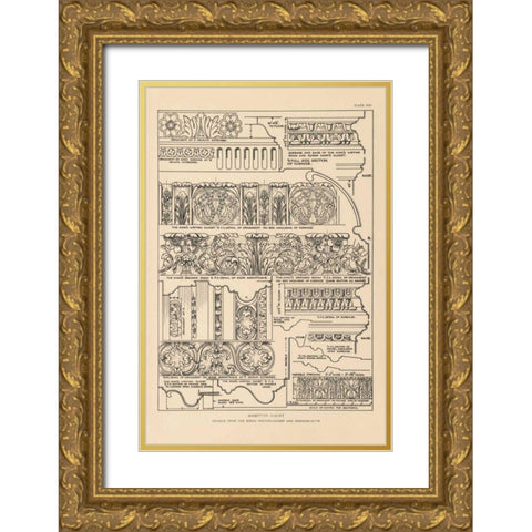 English Renaissance XI Gold Ornate Wood Framed Art Print with Double Matting by Wild Apple Portfolio