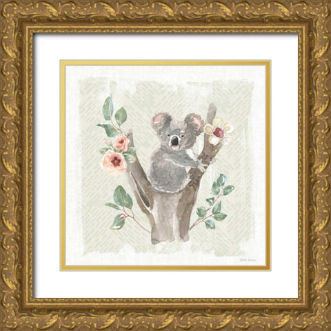 Aussie Love IV Gold Ornate Wood Framed Art Print with Double Matting by Grove, Beth