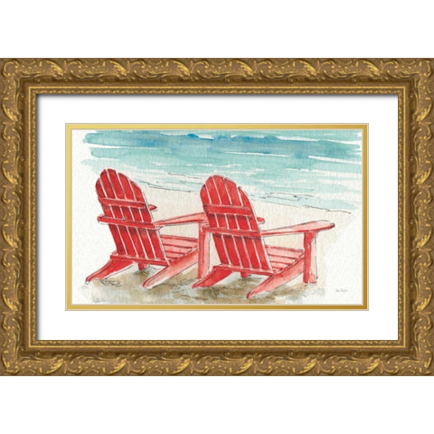 In the Moment No Words Gold Ornate Wood Framed Art Print with Double Matting by Audit, Lisa