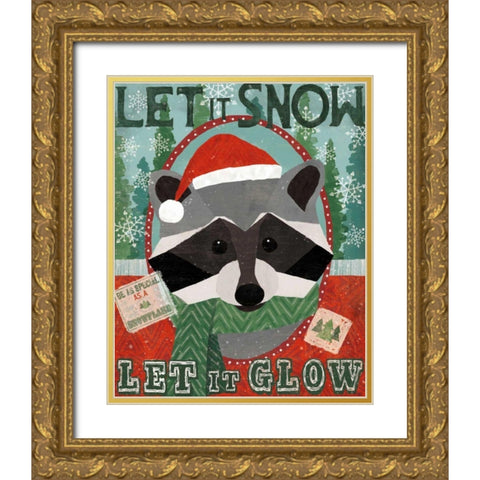 Holiday Likeness IV Gold Ornate Wood Framed Art Print with Double Matting by Charron, Veronique