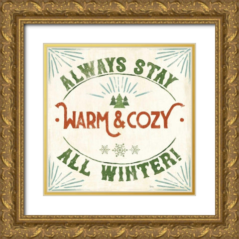 Holiday Likeness VII Gold Ornate Wood Framed Art Print with Double Matting by Charron, Veronique
