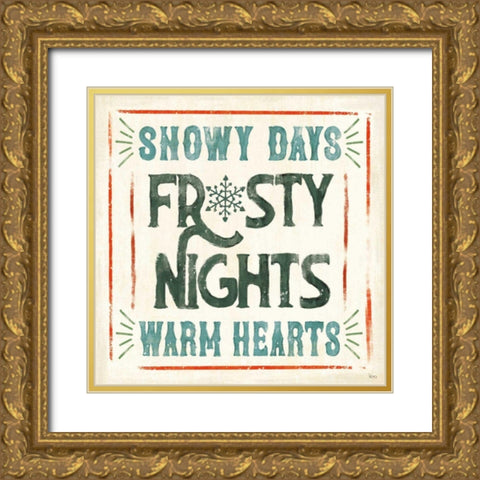 Holiday Likeness VIII Gold Ornate Wood Framed Art Print with Double Matting by Charron, Veronique