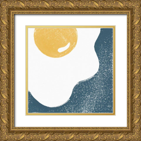 Sunny Side I Gold Ornate Wood Framed Art Print with Double Matting by Hershey, Moira