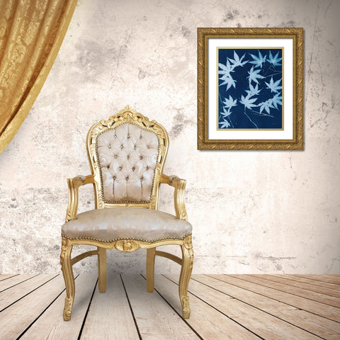 Enchanted Cyanotype V Gold Ornate Wood Framed Art Print with Double Matting by Green, Nancy