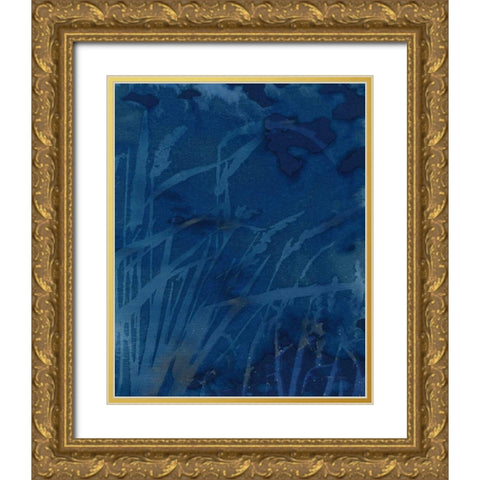 Enchanted Cyanotype XI Gold Ornate Wood Framed Art Print with Double Matting by Green, Nancy