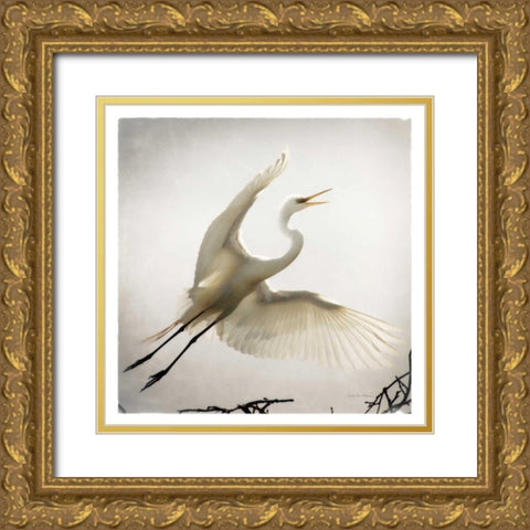 Emergence Gold Ornate Wood Framed Art Print with Double Matting by Van Swearingen, Debra