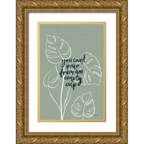 Balance III Gold Ornate Wood Framed Art Print with Double Matting by Thorns, Becky