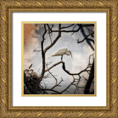 Respite Gold Ornate Wood Framed Art Print with Double Matting by Van Swearingen, Debra