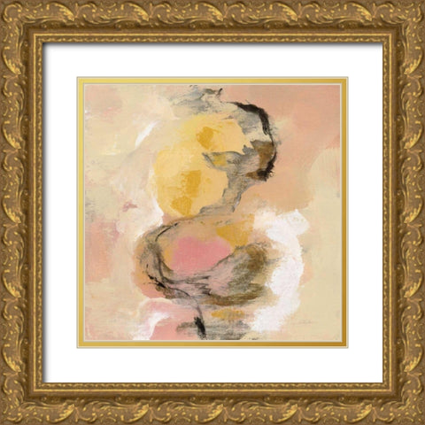 Peony Aroma I Gold Ornate Wood Framed Art Print with Double Matting by Vassileva, Silvia