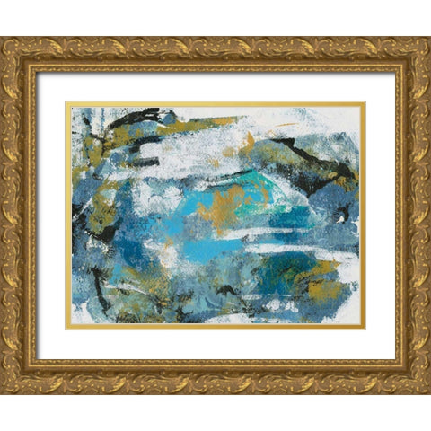 Impromptu II Gold Ornate Wood Framed Art Print with Double Matting by Vassileva, Silvia