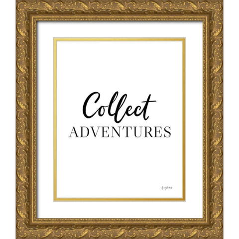 Simple Words II Gold Ornate Wood Framed Art Print with Double Matting by Thorns, Becky