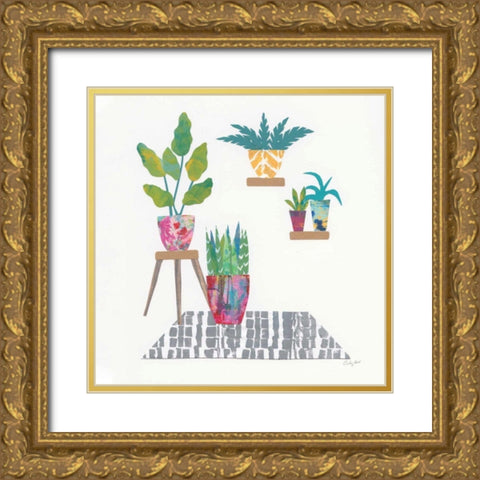 Namaste V Gold Ornate Wood Framed Art Print with Double Matting by Prahl, Courtney