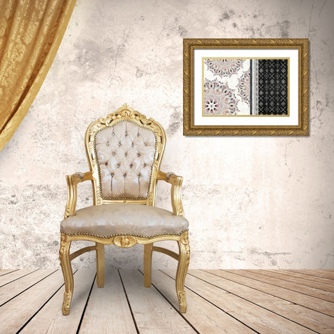 Kasbah Crush II Gold Ornate Wood Framed Art Print with Double Matting by June, Dina