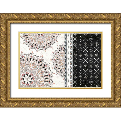 Kasbah Crush II Gold Ornate Wood Framed Art Print with Double Matting by June, Dina