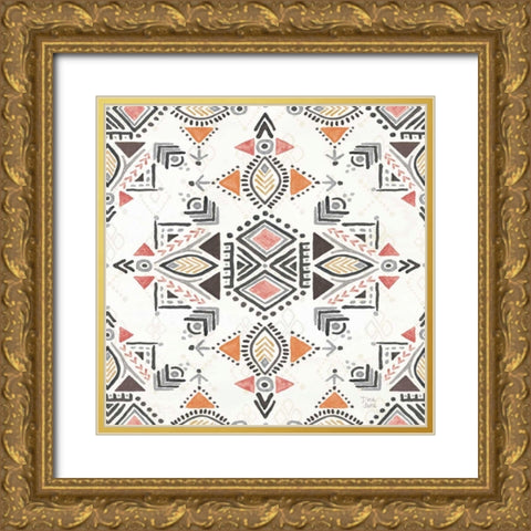 Kasbah Crush X Gold Ornate Wood Framed Art Print with Double Matting by June, Dina