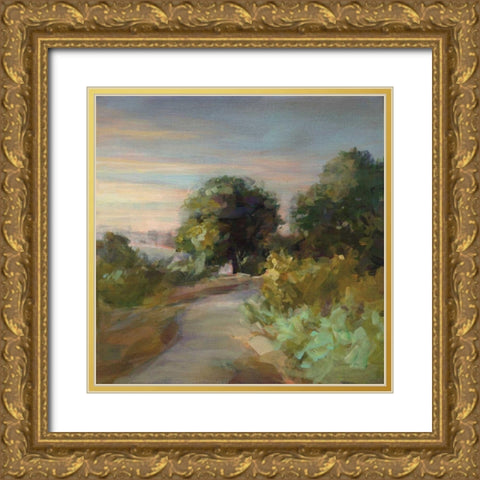 Eucalyptus Trail Gold Ornate Wood Framed Art Print with Double Matting by Nai, Danhui