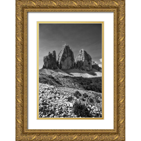 Dolomiti IV Gold Ornate Wood Framed Art Print with Double Matting by Aledanda
