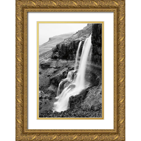 Hidden Waterfall Gold Ornate Wood Framed Art Print with Double Matting by Marshall, Laura