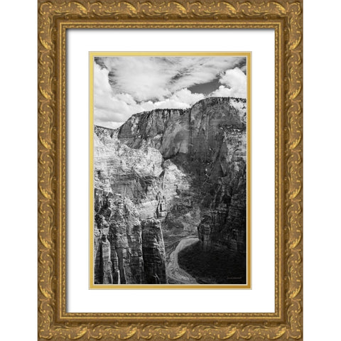 Scouts Landing II Gold Ornate Wood Framed Art Print with Double Matting by Marshall, Laura