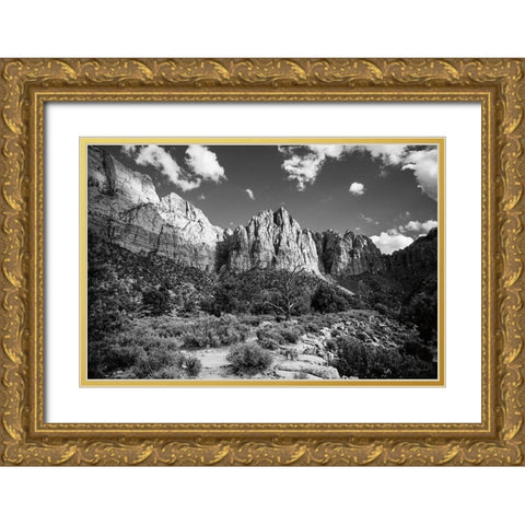 The Watchman II Gold Ornate Wood Framed Art Print with Double Matting by Marshall, Laura
