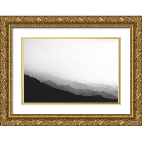 Virgin Mountains II Gold Ornate Wood Framed Art Print with Double Matting by Marshall, Laura