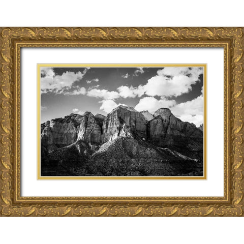 Zion Canyon I Gold Ornate Wood Framed Art Print with Double Matting by Marshall, Laura